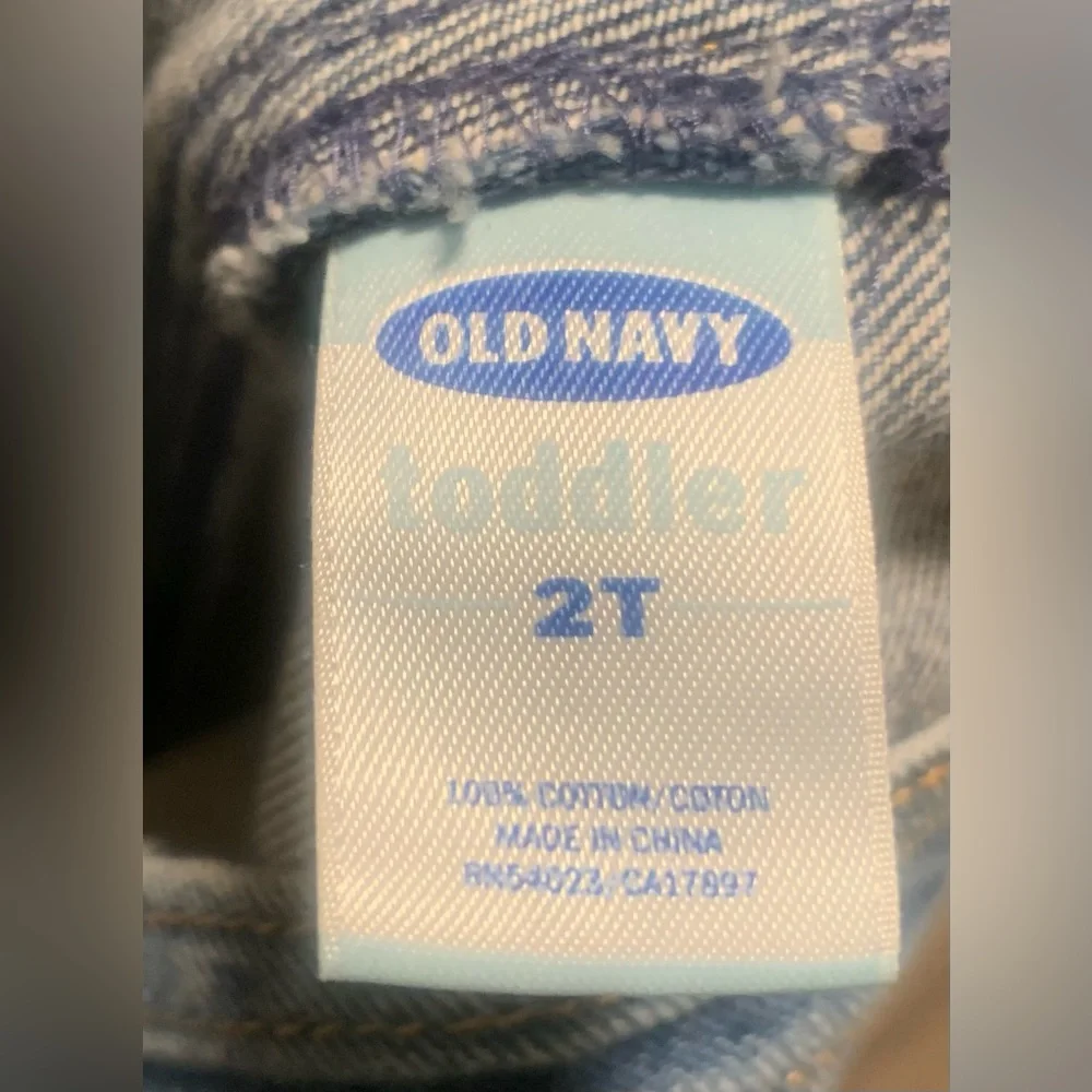 Old Navy Upcycled Toddler Girls Overalls